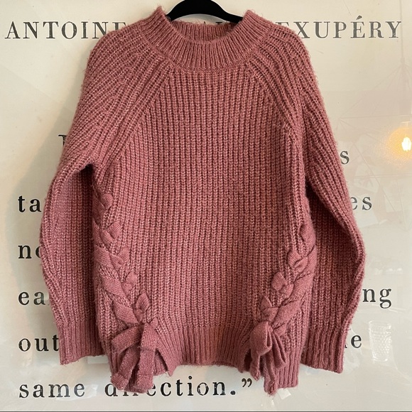 Toddler Girl’s Braided Blush Pink Tunic Pullover size 4-5T - Picture 1 of 2